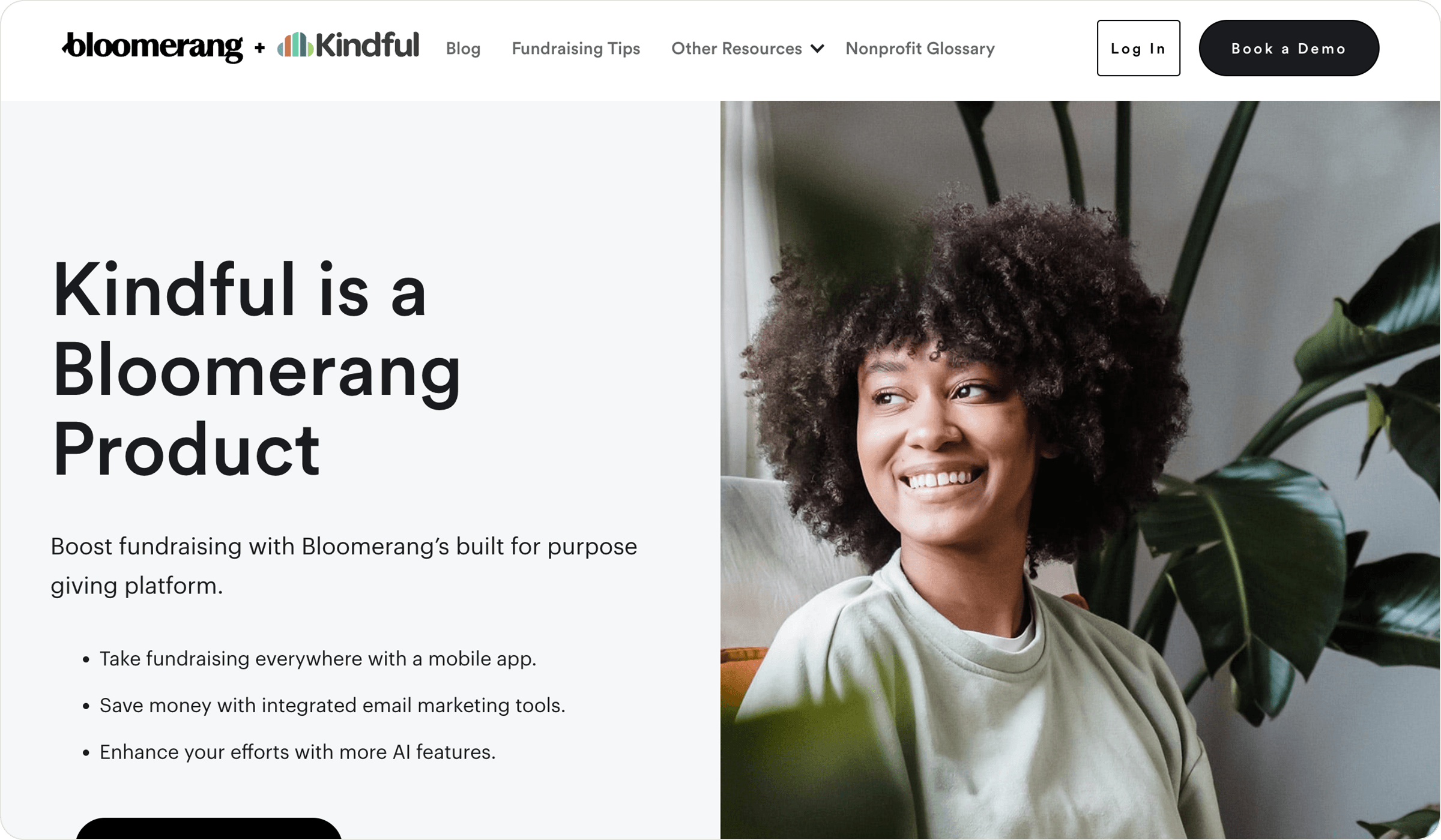 Kindful's homepage